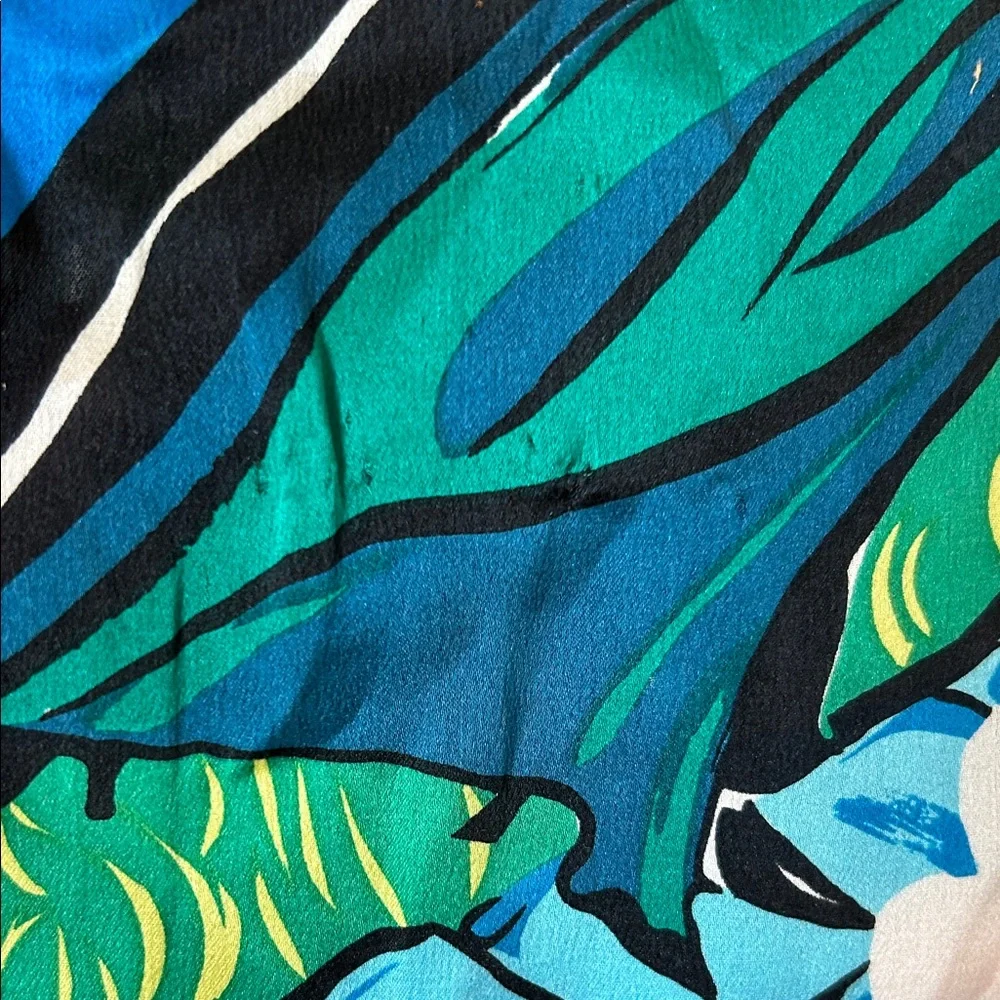 Oscar de la Renta Studio Multicolor Scarf *****has flaws***** Vintage - Picture 14 of 15